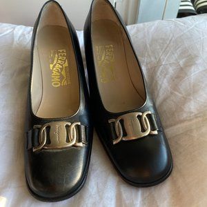 Salvatore Ferragamo black pumps